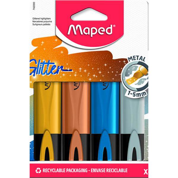 Highlighters - Metallic Glitter Highlighters - (Maped)