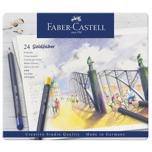 Colouring Pencils - Goldfaber Colouring Pencils By 24 - (Faber Castell)