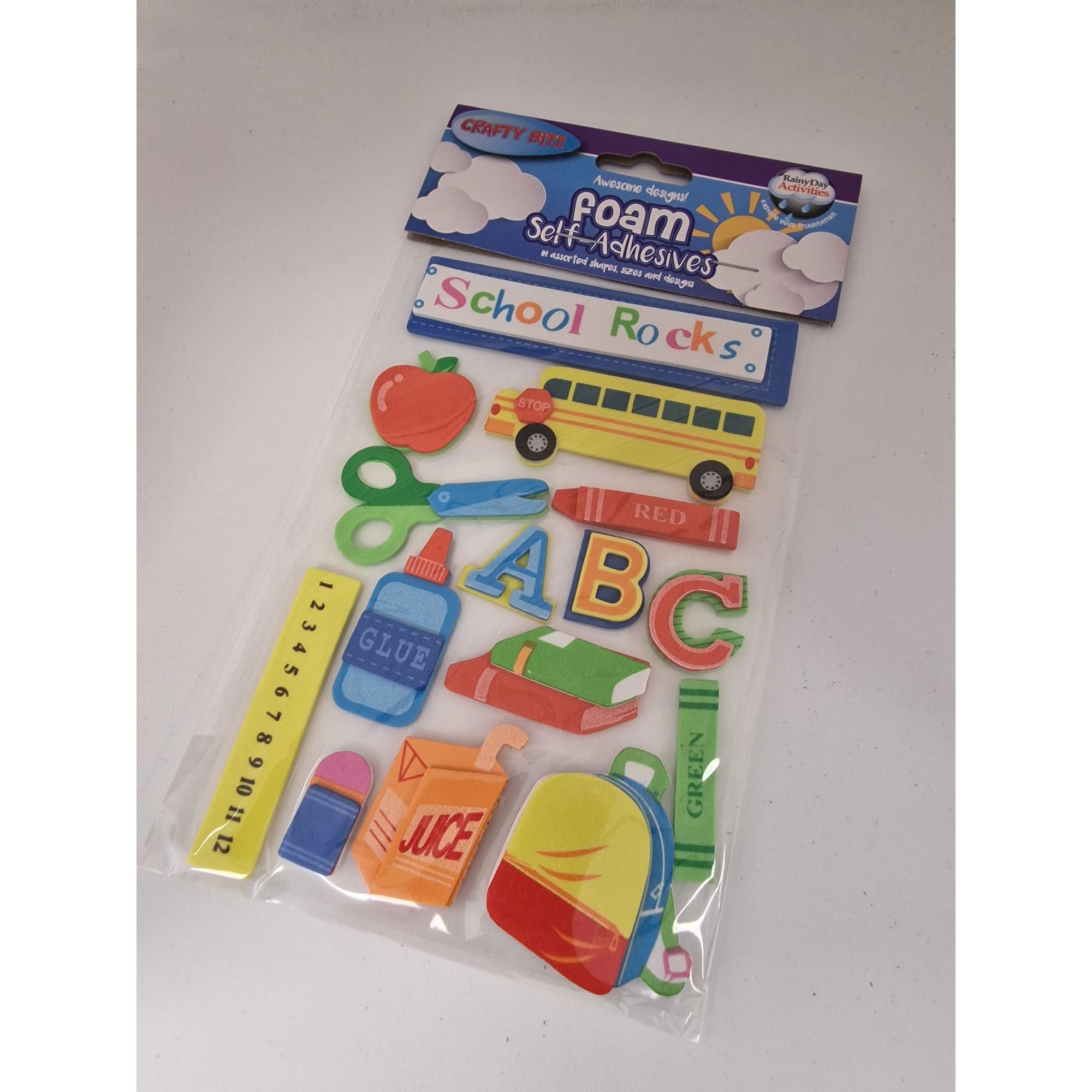Stickers - Foam School Rocks Stickers - (Crafty Bitz)