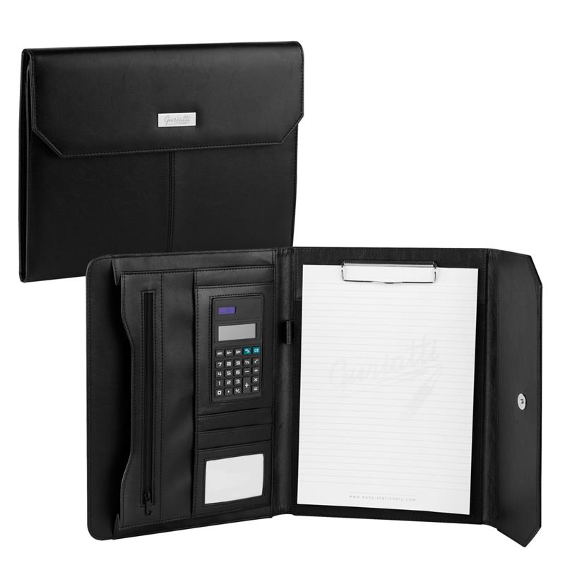 Portfolio - A4 Leather Black Conference Folder A4 - (Guriatti)