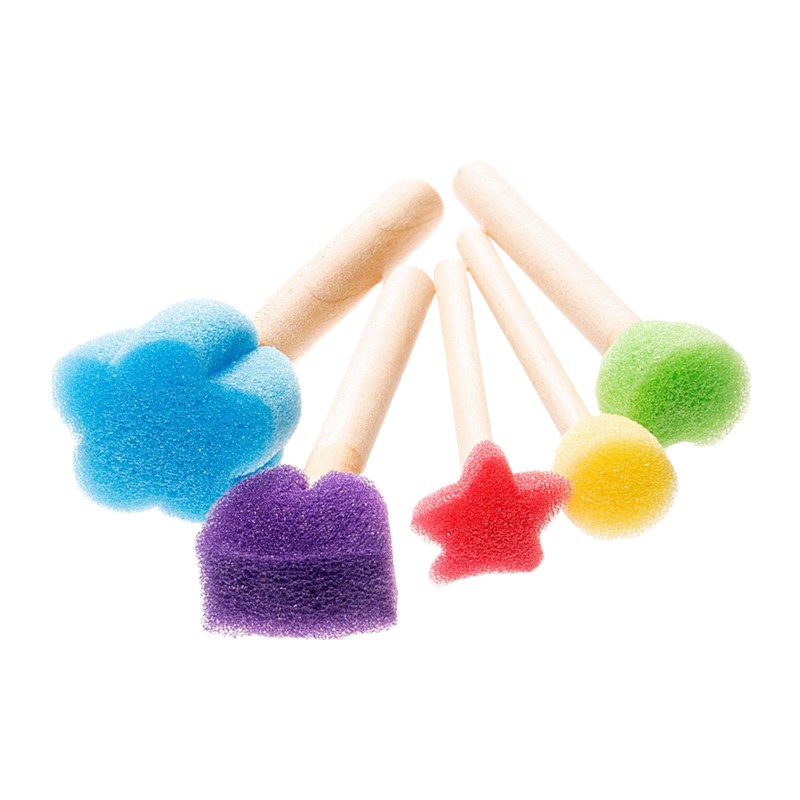 Paint - 5 Foam Brushes - (Daco)