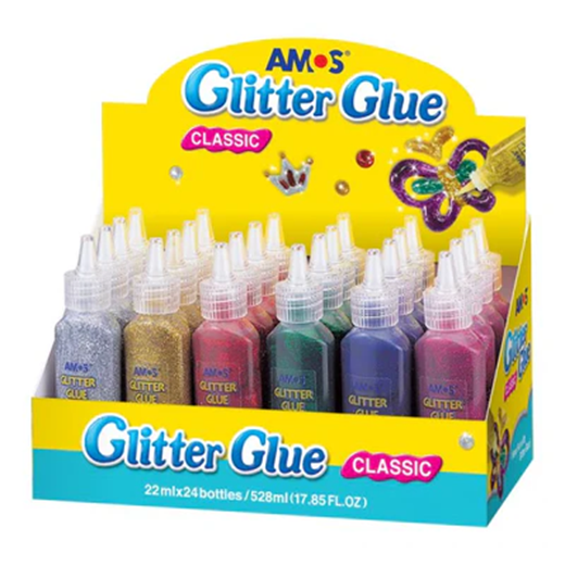 Glitters - Glitter Glue By 1 22ml - (Amos)