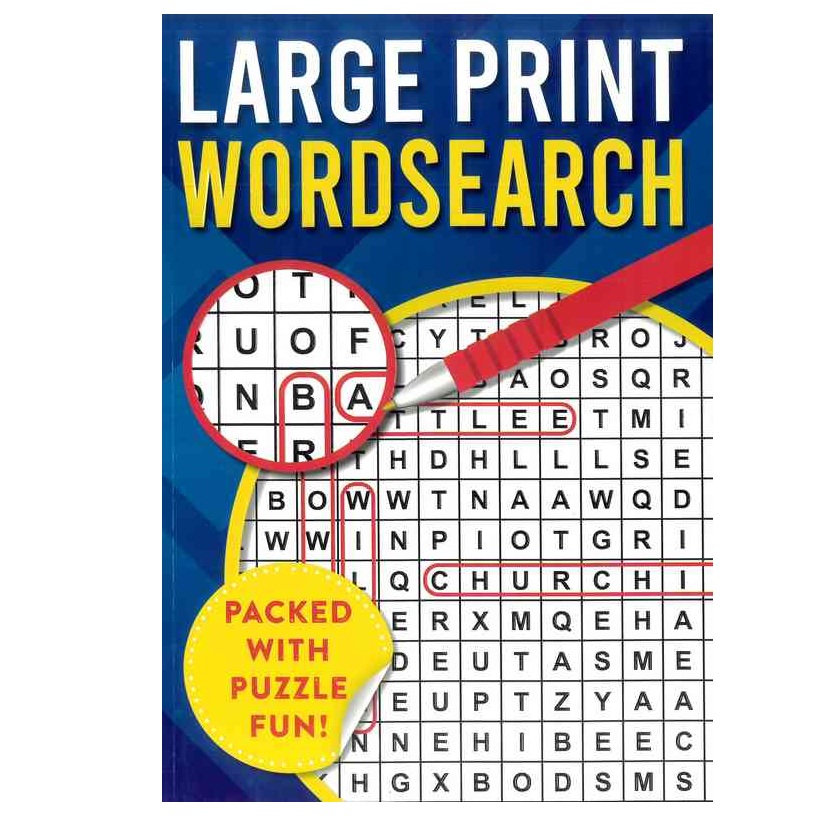 Activity Books - Large Print Wordsearch