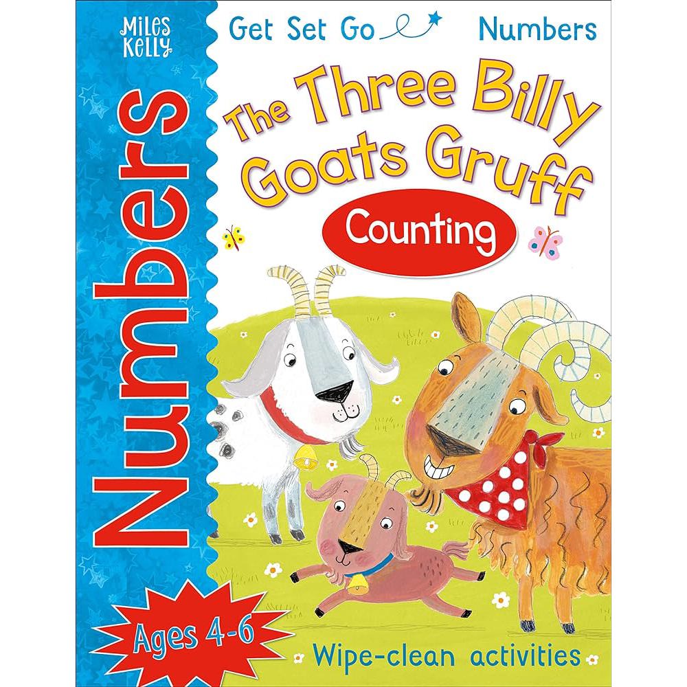 Books - Go Set Go Numbers Books - (Miles Kelly) - The Three Billy Goats Gruff - Counting