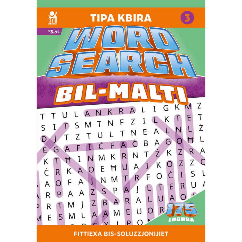 Activity Books - Wordsearch Bil-Malti Tipa Kbira 3