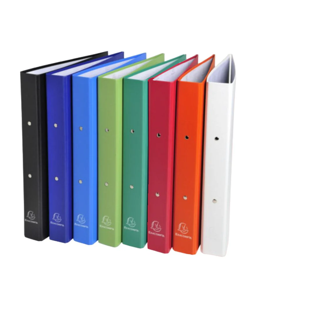 BULK DISCOUNT: Box of 8 Files - 2 Ring Files A4 Hard 30mm (Exacompta)