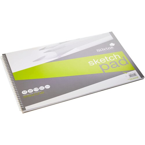 Sketchpads - A3 Spiral Sketch Pad 30 Sheets - (Silvine) - CopyQuick ...