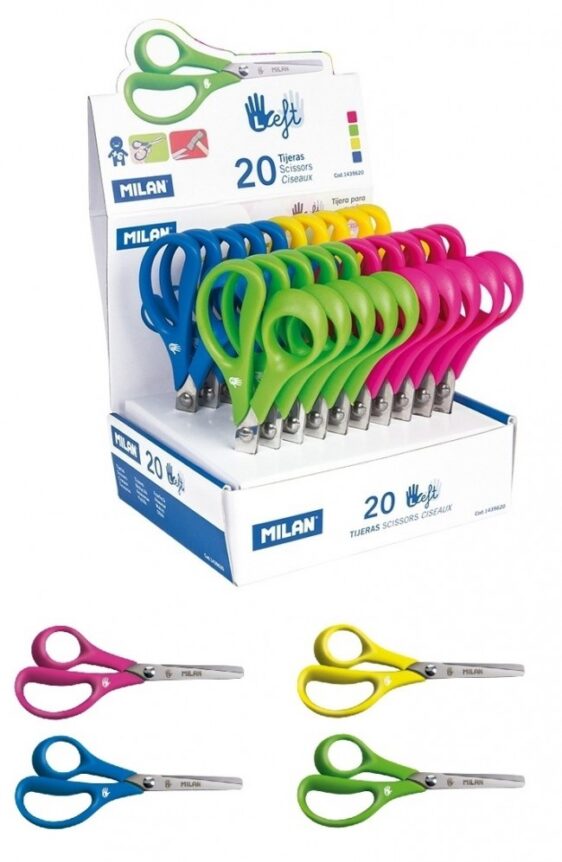 Blister pack Basic Pastel scissors, yellow • MILAN