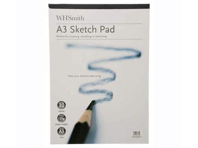 Sketchpads - A3 Sketch Pad - (WHSmith) - CopyQuick: Document Printing ...